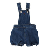 Lil Legs Cherry Flower Overalls - Blue