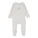 Lil Legs Bike Footie - White