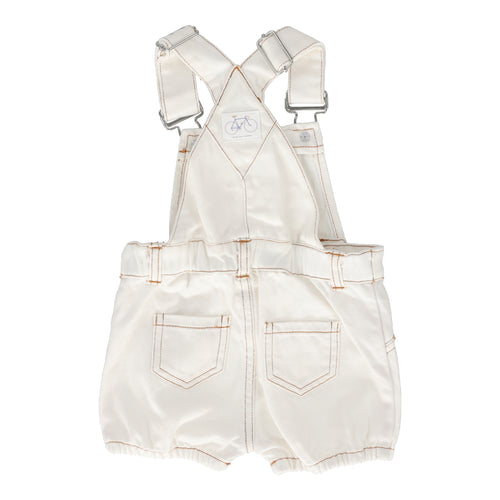 Lil Legs Bicycle Overalls - White