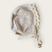 Load image into Gallery viewer, Bebe Organic Crochet Bonnet - Sand