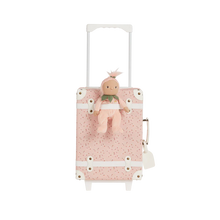 Load image into Gallery viewer, Olliella See-Ya Suitcase - Pink Daisies