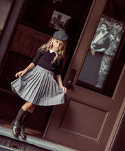 Load image into Gallery viewer, Coco Blanc Gingham Pleated Skirt