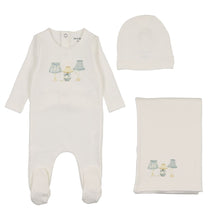 Load image into Gallery viewer, Bee &amp; Dee Shades Of Baby Layette Set - Chalk White Boys