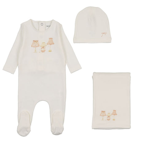 Bee & Dee Shades Of Baby Layette Set - Chalk White Girls