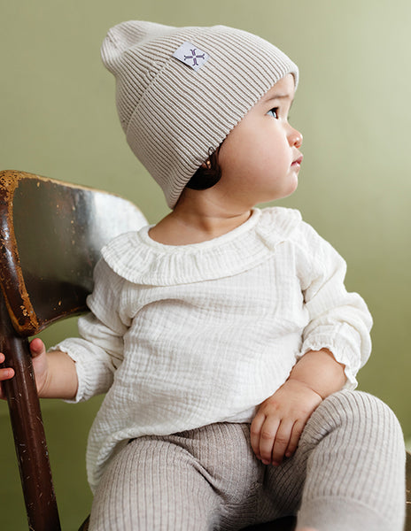 Jacqueline & Jack Classic Cuffed Beanie Shell – Moonlight Layette NJ