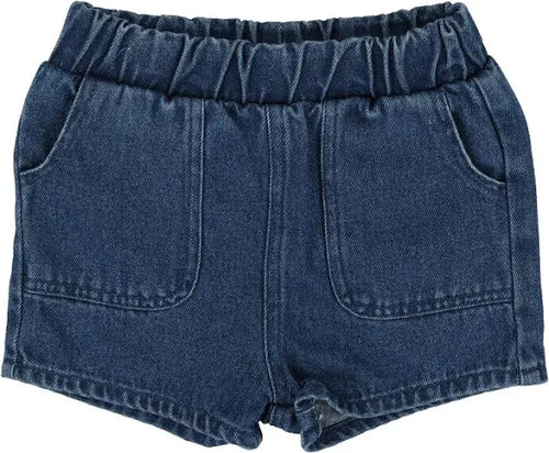 Lil Legs Pull On Shorts - Blue Denim