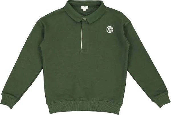 Lil Legs Logo Sweatshirt Polo - Green