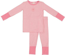 Load image into Gallery viewer, Lil Legs Striped Lounge Set - Fresh Pink Stripe