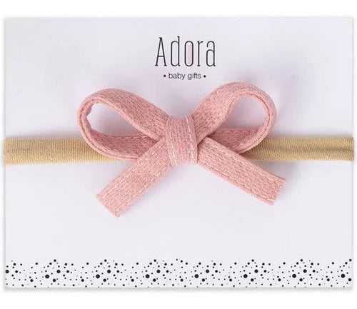 Adora Rose Waffle Mini Bow Headband