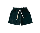 Booso Black Linen Shorts