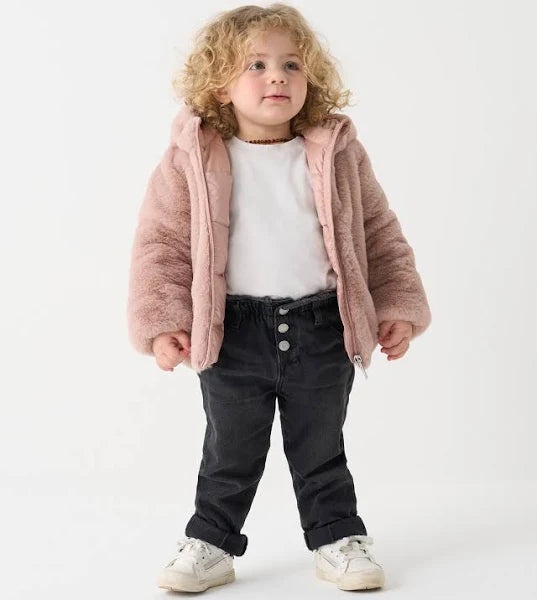 Colmar Baby Fur Jacket - Vintage Rose