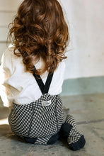 Load image into Gallery viewer, Silly Silas Footed Special Edition Cotton Tights - Black X White Checked