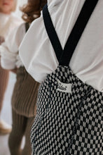 Load image into Gallery viewer, Silly Silas Footless Special Edition Cotton Tights - Black X White Checked