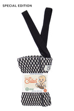 Load image into Gallery viewer, Silly Silas Footless Special Edition Cotton Tights - Black X White Checked