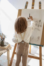 Load image into Gallery viewer, Silly Silas Footless Special Edition Cotton Tights - Granola X Cream Striped