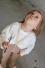 Load image into Gallery viewer, Silly Silas Footless Special Edition Cotton Tights - Granola X Cream Striped