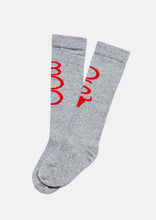 Load image into Gallery viewer, Booso Socks -  Gray/Red
