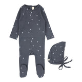 Lilette Hot Air Balloon Footie & Beanie Set - Off Navy