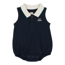 Load image into Gallery viewer, Lil Legs Sleeveless Polo Romper - Navy