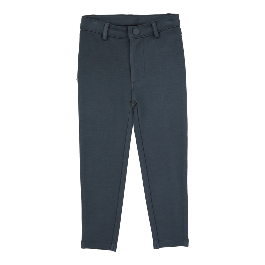 Lil Legs Knit Pants Without Seam - Slate