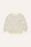 The Campamento Small Flowers Allover Sweatshirt - Ecru