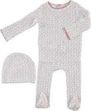 Load image into Gallery viewer, Bonjoy Pointelle Stretchie &amp; Beanie - Pink (RUNS SMALL)