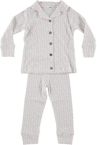 Bonjoy Pointelle Grandpa PJs - Pink