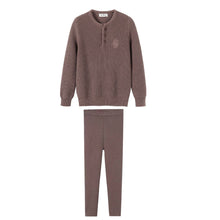 Load image into Gallery viewer, NouNelle Brown Boy Knit Set