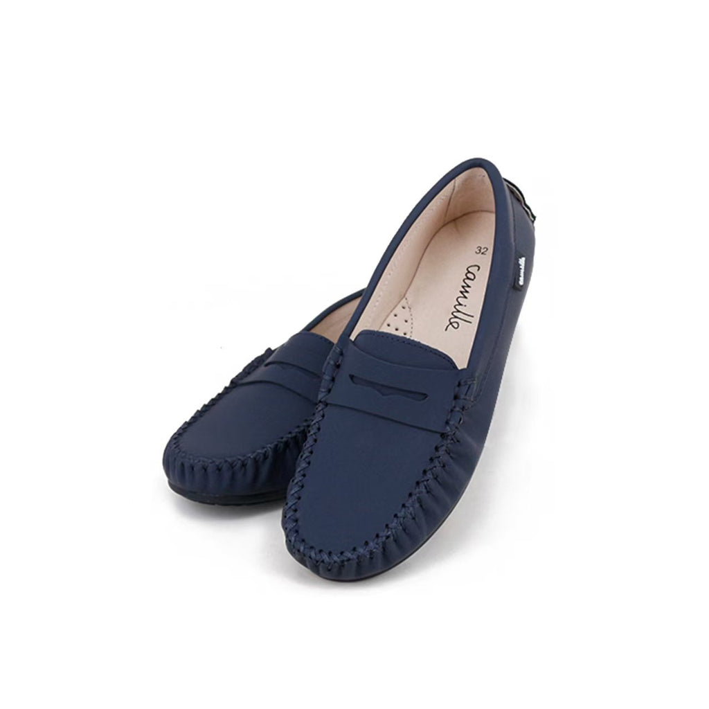 Camille Shoes Stella - Navy Matte Leather