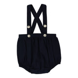 Lil Legs Suspender Bubble Bloomers - Navy