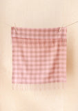 Little TBCO Lambswool Baby Blanket - Pink Gingham