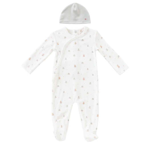 Kipp Furry Friends Star Romper & Hat - Pink