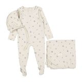 Ladida Slate Grid Print Layette Set