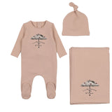 Bee & Dee Antique Umbrella Layette Set - Rose Dust