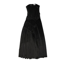 Load image into Gallery viewer, Urban Edge Ruched Maxi Dress - Black