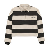 Urban Edge Rugby Striped Polo - Black