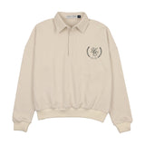 Urban Edge Polo Sweatshirt - Ecru