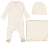 Marmar Pointelle Rib 3Pc Set - Vanilla