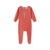 Oubon Velour Bear Girl's Print Footie