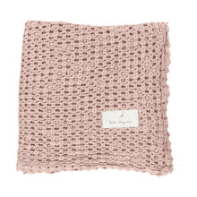 Load image into Gallery viewer, Bebe Organic Waffle Blanket - Powder