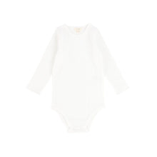 Load image into Gallery viewer, Lil Legs Ribbed Crewneck Onesie - Winter White