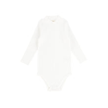 Load image into Gallery viewer, Lil Legs Ribbed Mock Neck Onesie - Winter White