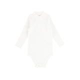 Lil Legs Ribbed Mock Neck Onesie - Winter White