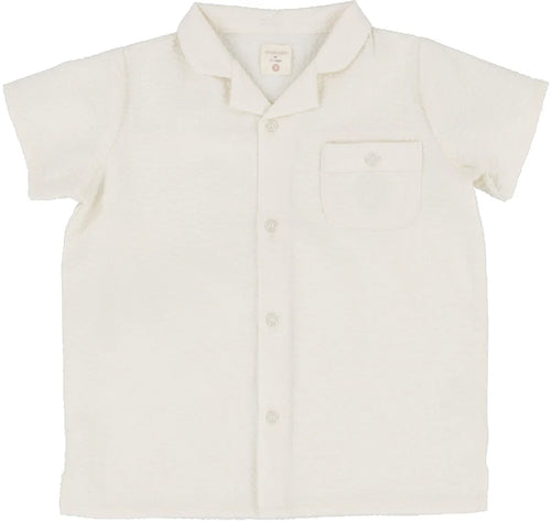 Lil Legs Seersucker Shirt - White