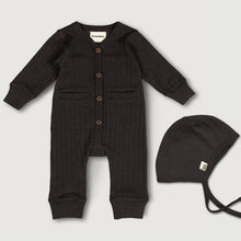 Load image into Gallery viewer, Finch &amp; Fable - Wool Rib Playsuit &amp; Hat - Storm