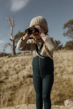 Load image into Gallery viewer, Silly Silas Wooly Footless Wool Cotton Tights - Blue Sapphire - Final Sale