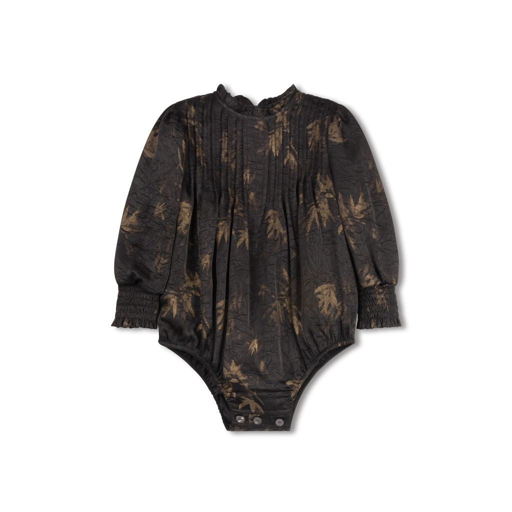 Velvette Label Black Gold Flow Romper