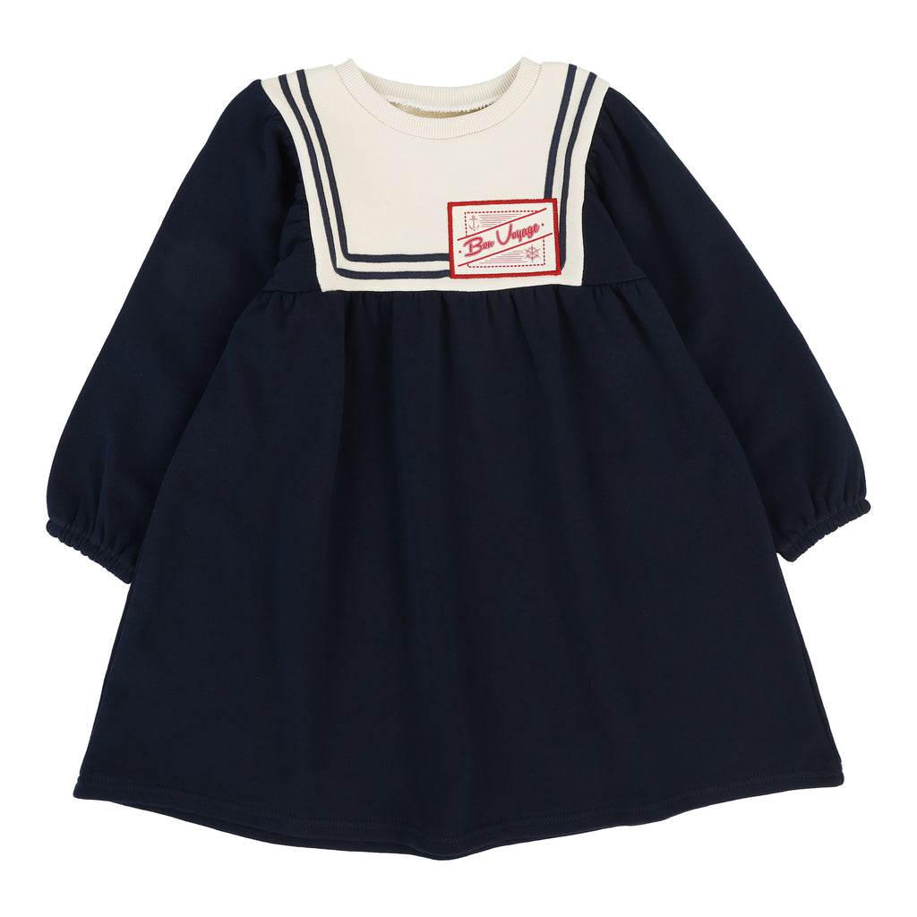 Lil Legs Bon Voyage Dress - Navy