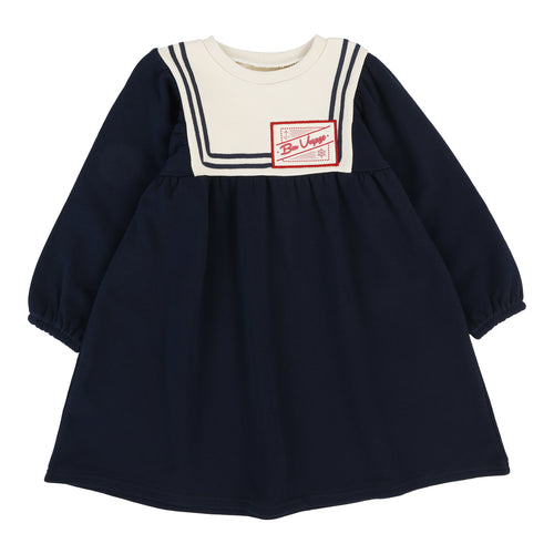 Lil Legs Bon Voyage Dress - Navy