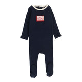 Lil Legs Bon Voyage Boys Footie - Navy